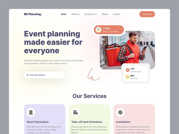 Website Event Organizer