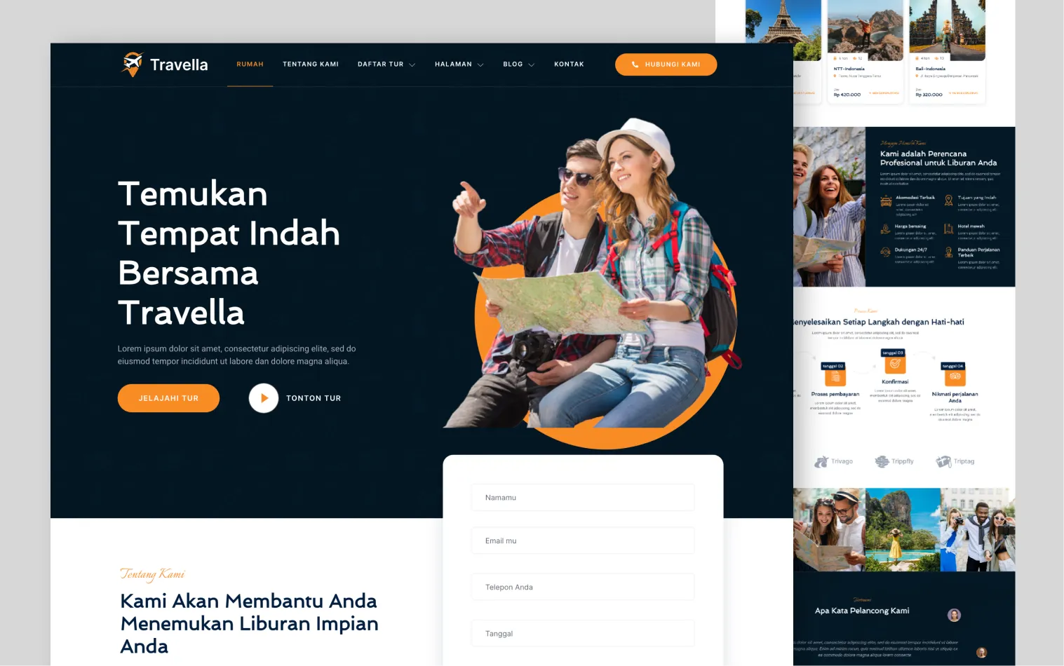 Website Travel dan Pariwisata